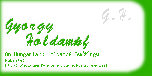 gyorgy holdampf business card